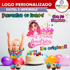 Mis Pastelitos Logo Personalizado con Nombre