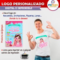 Mis Pastelitos Logo Personalizado con Nombre