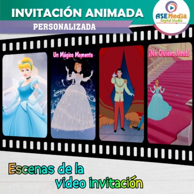 La Cenicienta Video Invitación Animada para Cumpleaños - Imagen 7