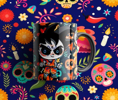 Dia de Muertos Plantillas para Sublimación de Tazas Gratis