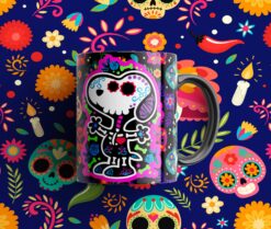 Dia de Muertos Plantillas para Sublimación de Tazas Gratis