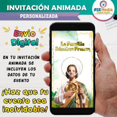 San Judas Tadeo Rezo Invitación Animada Personalizada en Video - Imagen 3