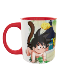Alternative view of Dragon Ball Goku Niño Plantilla Editable para Taza de Sublimación