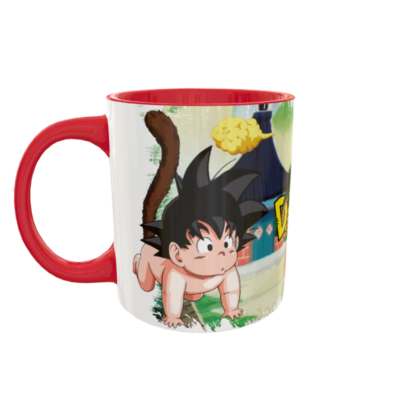Alternative view of Dragon Ball Goku Niño Plantilla Editable para Taza de Sublimación