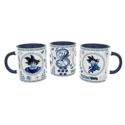 Dragon Ball Goku Arte Oriental Plantilla Editable para Taza de Sublimación Gratis