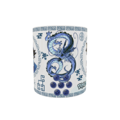 Dragon Ball Goku Arte Oriental Plantilla Editable para Taza de Sublimación Gratis