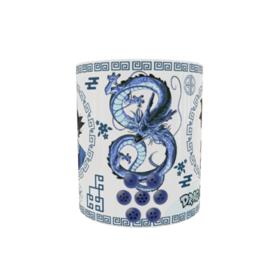 Dragon Ball Goku Arte Oriental Plantilla Editable para Taza de Sublimación Gratis