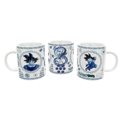 Dragon Ball Goku Arte Oriental Plantilla Editable para Taza de Sublimación Gratis