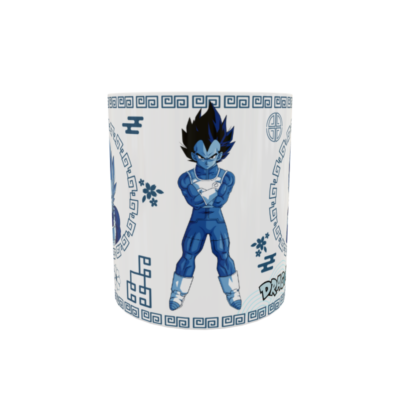 Dragon Ball Vegueta Arte Oriental Plantilla Editable para Taza de Sublimación - Imagen 3