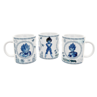 Dragon Ball Vegueta Arte Oriental Plantilla Editable para Taza de Sublimación - Imagen 5