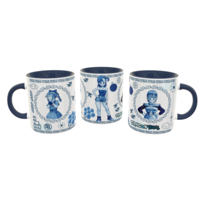 Dragon Ball Bulma Arte Oriental Plantilla Editable para Taza de Sublimación - Imagen 6