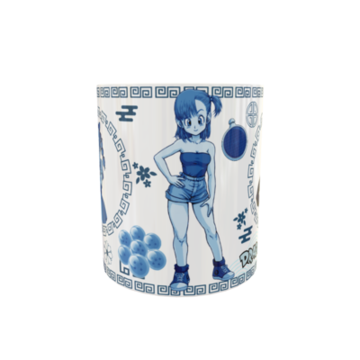 Dragon Ball Bulma Arte Oriental Plantilla Editable para Taza de Sublimación - Imagen 3
