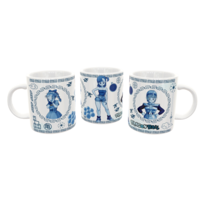 Dragon Ball Bulma Arte Oriental Plantilla Editable para Taza de Sublimación - Imagen 5