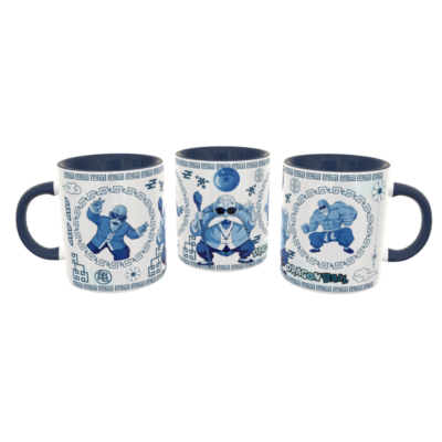 Dragon Ball Maestro Roshi Arte Oriental Plantilla Editable para Taza de Sublimación - Imagen 6