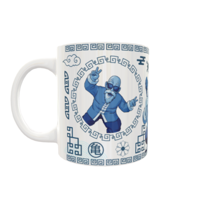 Dragon Ball Maestro Roshi Arte Oriental Plantilla Editable para Taza de Sublimación - Imagen 2