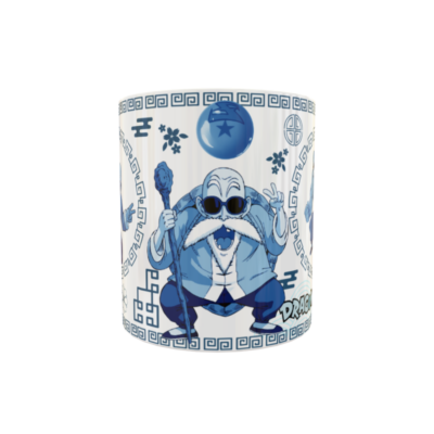 Dragon Ball Maestro Roshi Arte Oriental Plantilla Editable para Taza de Sublimación - Imagen 3
