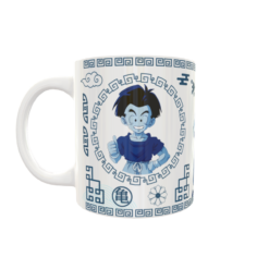 Dragon Ball Krilin Arte Oriental Plantilla Editable para Taza de Sublimación Gratis