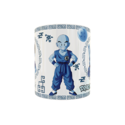 Dragon Ball Krilin Arte Oriental Plantilla Editable para Taza de Sublimación Gratis