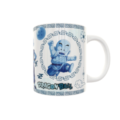 Dragon Ball Krilin Arte Oriental Plantilla Editable para Taza de Sublimación Gratis