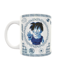 Alternative view of Dragon Ball Gohan Arte Oriental Plantilla Editable para Taza de Sublimación