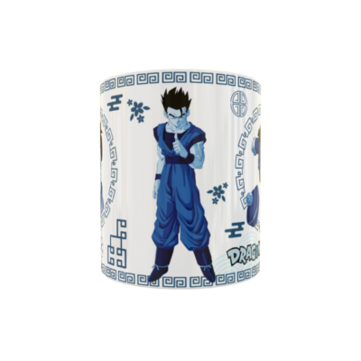Dragon Ball Gohan Arte Oriental Plantilla Editable para Taza de Sublimación - Imagen 3