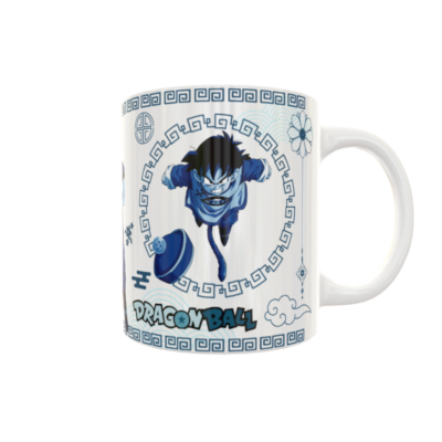 Dragon Ball Gohan Arte Oriental Plantilla Editable para Taza de Sublimación - Imagen 4