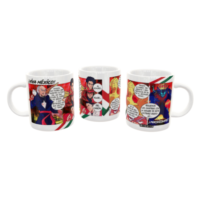 ¡Viva México! Cómic Plantilla Editable para Taza de Sublimación Gratis - Imagen 8