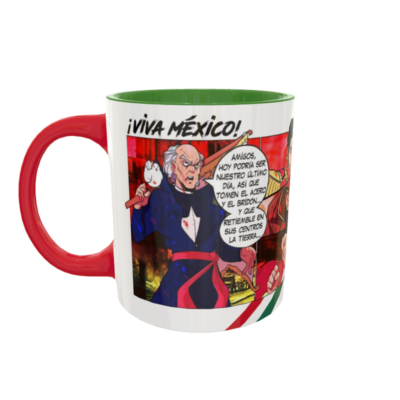 ¡Viva México! Cómic Plantilla Editable para Taza de Sublimación Gratis - Imagen 2