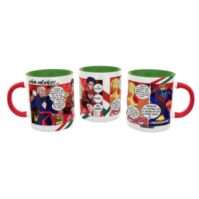 ¡Viva México! Cómic Plantilla Editable para Taza de Sublimación Gratis - Imagen 5