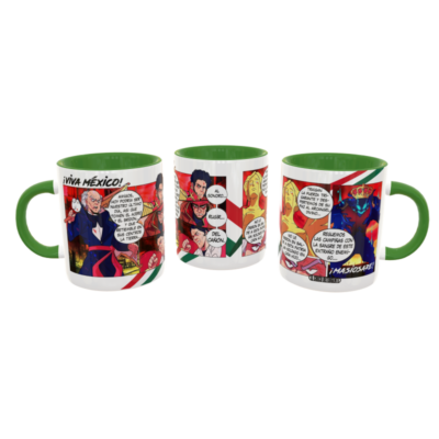¡Viva México! Cómic Plantilla Editable para Taza de Sublimación Gratis - Imagen 7