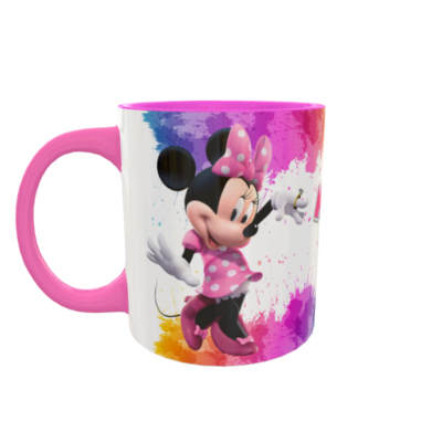 Alternative view of Minnie Mouse Rosa Plantilla Editable para Taza de Sublimación