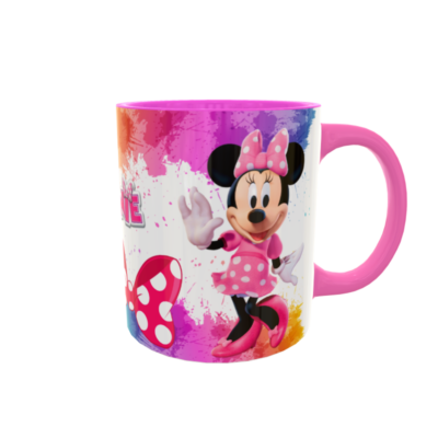Minnie Mouse Rosa Plantilla Editable para Taza de Sublimación - Imagen 4
