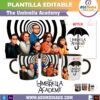 The Umbrella Academy Plantilla Editable para Taza de Sublimación