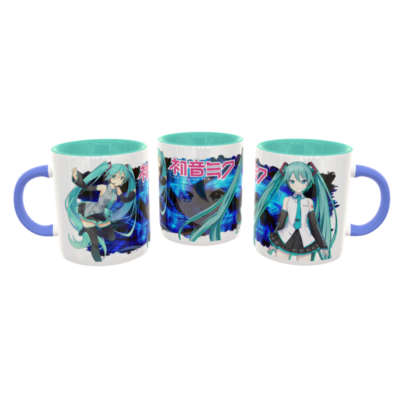 Vocaloid, Hatsune Miku Plantilla Editable para Taza de Sublimación - Imagen 5