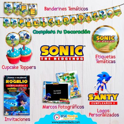 Sonic Etiquetas Temáticas Imprimibles - Imagen 6
