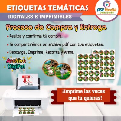 Masha y El Oso Etiquetas Temáticas Imprimibles - Imagen 4