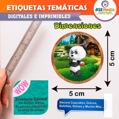 Masha y El Oso Etiquetas Temáticas Imprimibles - Imagen 5