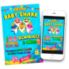 Baby Shark Invitación de Cumpleaños Digital Personalizada