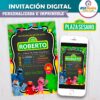 Plaza Sésamo Invitación de Cumpleaños Digital Personalizada