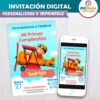 Mi Primer Cumpleaños Invitación Digital Personalizada