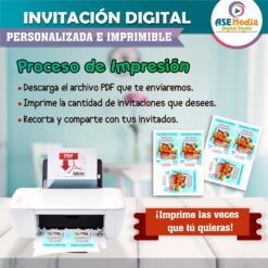 Mi Primer Cumpleaños Invitación Digital Personalizada
