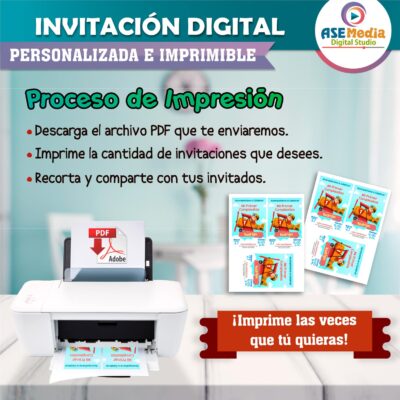 Mi Primer Cumpleaños Invitación Digital Personalizada