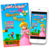 Princesa Peach Mario Bross Invitación de Cumpleaños Digital Personalizada