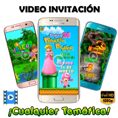 Invitación Animada Personalizada en Video ¡Temática Especial!