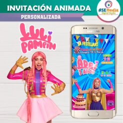 Alternative view of Luli Pampin Video Invitación Animada para Cumpleaños