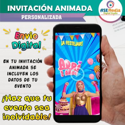 Luli Pampin Video Invitación Animada para Cumpleaños - Imagen 3