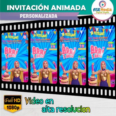 Luli Pampin Video Invitación Animada para Cumpleaños - Imagen 7