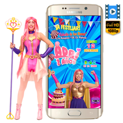 Luli Pampin Video Invitación Animada para Cumpleaños