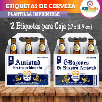 6 Razones De Nuestra Amistad Etiquetas Imprimibles Cervezas Corona