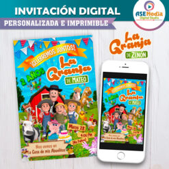 La Granja de Zenón Invitación Digital Personalizada